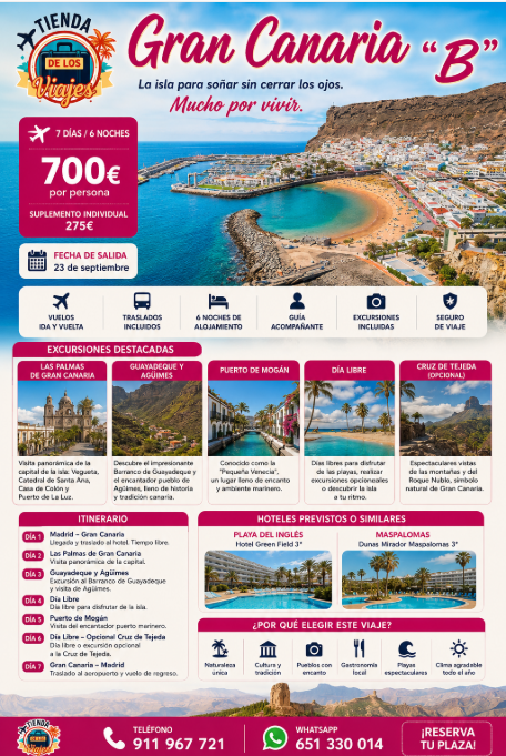 Gran Canaria “B”: Descubre la Isla que Nunca Deja de Sorprender