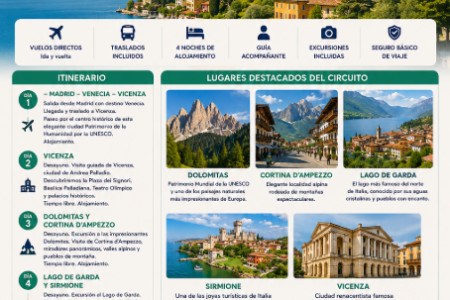 Dolomitas, El Veneto y Lago de Garda: Naturaleza, Historia y Paisajes de Ensueño