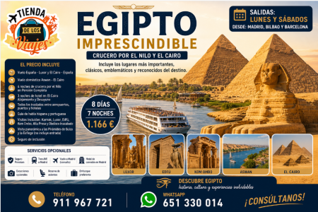 Viaje a Egipto Imprescindible 2026 | Crucero por el Nilo + El Cairo | TD Viajes