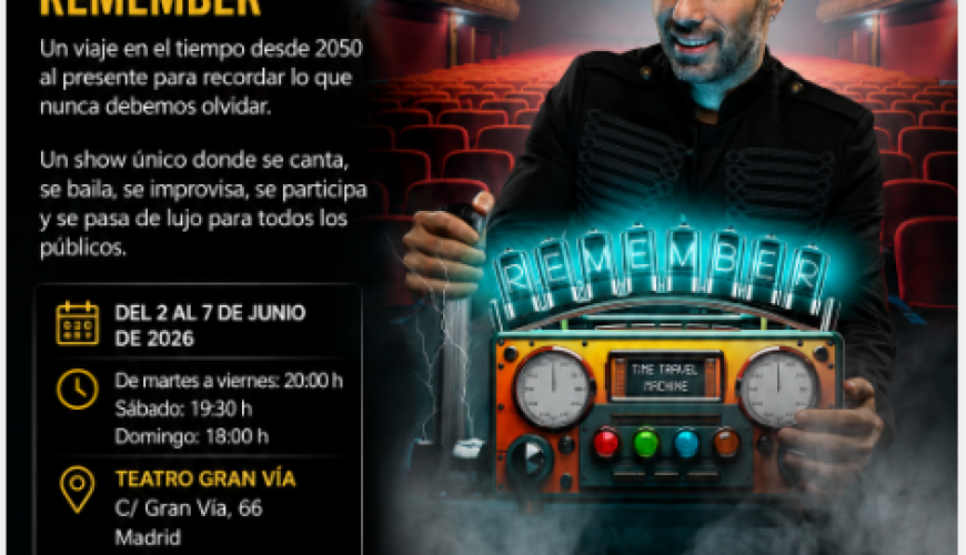 Dani Martínez – Remember en Madrid 2026: Entradas para grupos de más de 20 personas