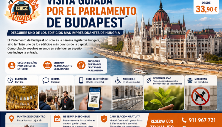 Visita Guiada por el Parlamento de Budapest: Descubre el Edificio Más Impresionante de Hungría con TD Viajes