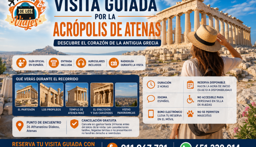 Visita Guiada por la Acrópolis de Atenas: Descubre el Corazón de la Antigua Grecia con TD Viajes