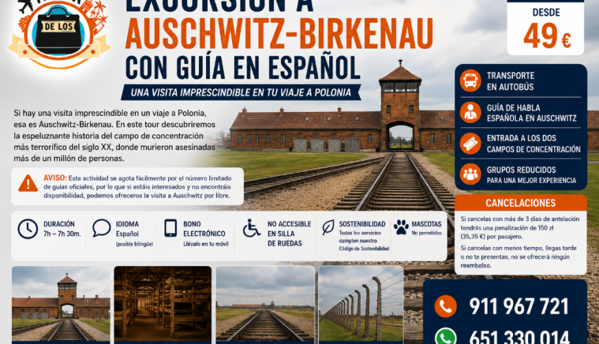 Excursión a Auschwitz-Birkenau con Guía en Español: Una Visita Imprescindible en Polonia con TD Viajes