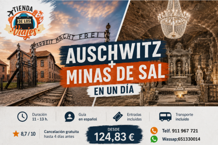 Auschwitz y las Minas de Sal de Wieliczka en un día: una excursión imprescindible desde Cracovia con TD Viajes