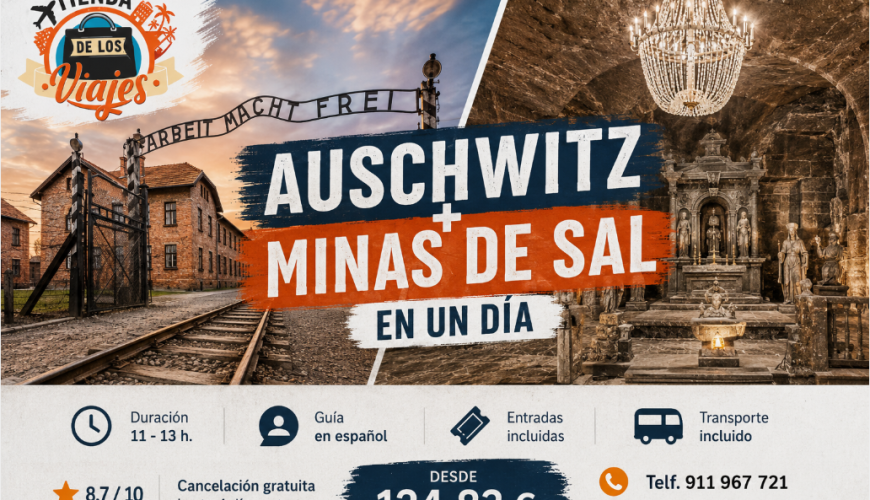 Auschwitz y las Minas de Sal de Wieliczka en un día: una excursión imprescindible desde Cracovia con TD Viajes