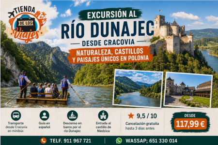 Excursión al río Dunajec desde Cracovia: naturaleza, castillos y paisajes únicos en Polonia con TD Viajes