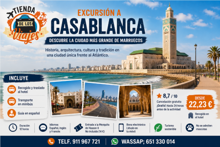 Excursión a Casablanca: descubre la ciudad más cosmopolita de Marruecos con TD Viajes