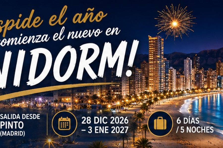 Fin de Año en Benidorm: Escapada en autobús con Cena de Gala