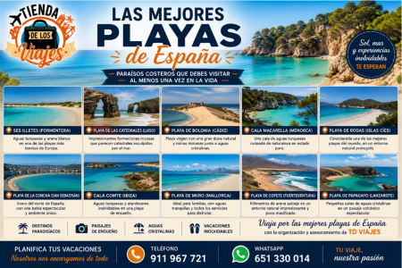 LAS MEJORES PLAYAS DE ESPAÑA UN RECORRIDO POR LOS PARAÍSOS COSTEROS MÁS ESPECTACULARES DEL PAÍS con TD Viajes