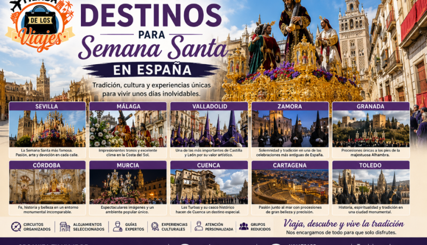 LOS MEJORES DESTINOS PARA SEMANA SANTA EN ESPAÑA TRADICIÓN, CULTURA Y ESCAPADAS INOLVIDABLES PARA DISFRUTAR DE LA SEMANA SANTA con TD Viajes