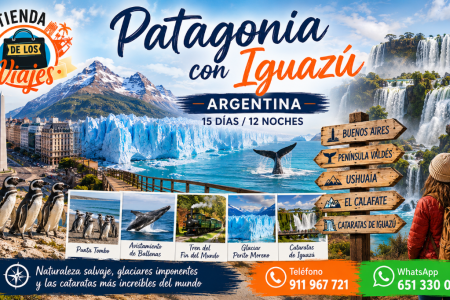 Patagonia con Iguazú: El Gran Viaje por la Patagonia Argentina y las Cataratas de Iguazú con TD Viajes