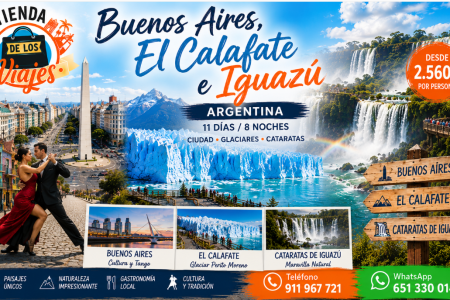 Buenos Aires, El Calafate e Iguazú: Lo Mejor de Argentina en 11 Días con TD Viajes